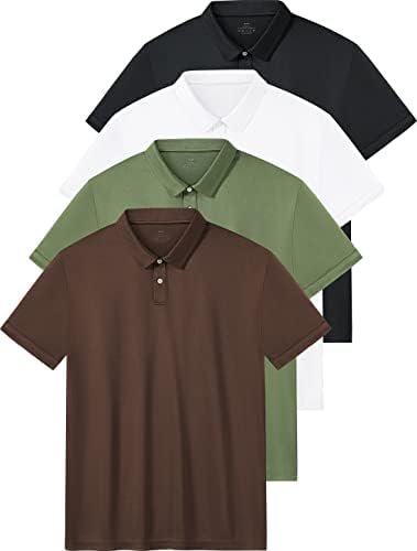 חולצת פולו של Femdouce חולצות פולו גברים חולצות שרוול קצר לחות חולצות פיתול לגברים חולצת גולף פולו