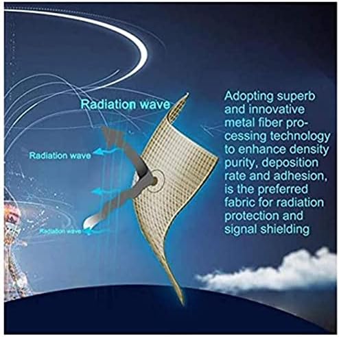 WZGLOD 1.5 מ 'רוחב EMF מבד מיגון אנטי קרינה סיבי כסף נטו חסימת RFID אלקטרומגנטית לבגדי יתושים וילון