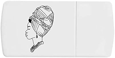 קופסת גלולות 'אישה אפריקאית' עם מפצל טבליות