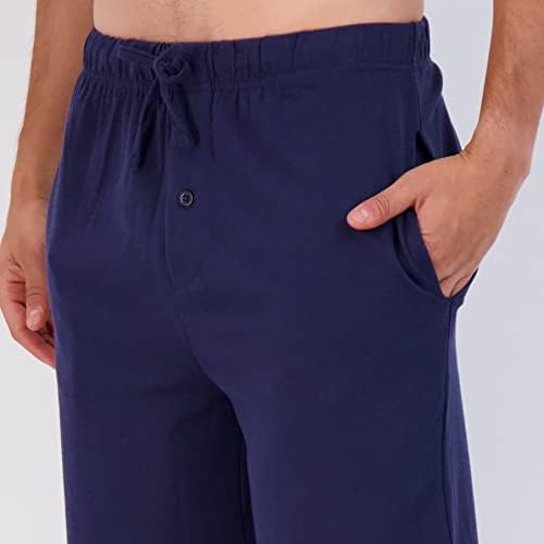 מארז 3 דברים חיוניים אמיתיים: מכנסי פיג ' מה שינה סרוגים במיוחד מכותנה לגברים ובגדי טרקלין