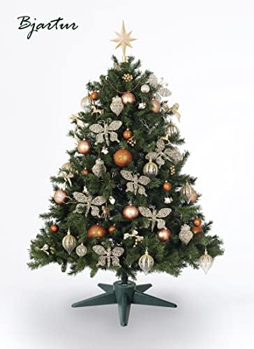 עמדת עץ חג המולד של Bjartur, בסיס עץ חג המולד לעץ מלאכותי 5-8 רגל החלפת מחזיק מתכוונן מתאים לקישוטים ירוקים 0.75-1.25