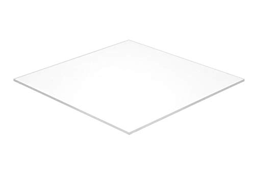 גיליון מרקם של פלקן עיצוב ABS, לבן, 4 x 6 x 1/4