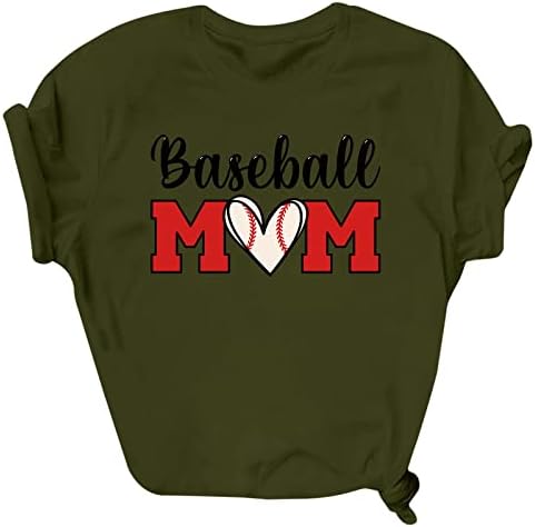 חולצת אימא בייסבול נשים 2023 חולצת עונת בייסבול מאוורר בייסבול מתנה טי מתנה משחק מזדמן ימי חולצות