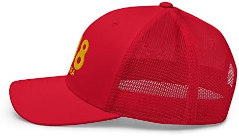 RIVEMUG 818 טקילה רקום כובע נהג המשאית מעוקל ביל באמצע כתר מתכוונן רשת Snapback כובע