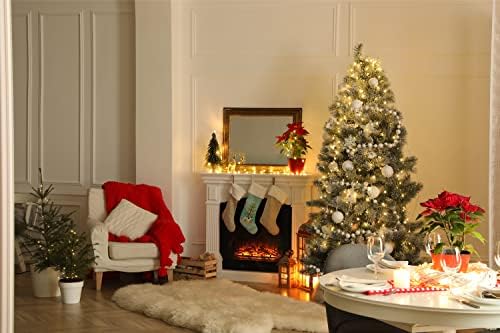 אוצרות קרוליין CK3524CS Borzoi עץ חג המולד גרב חג המולד, אח תלויה גרביים עונת חג המולד עיצוב חג המולד