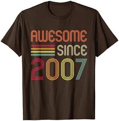 מדהים מאז 2007 יום הולדת 16 רטרו חולצה