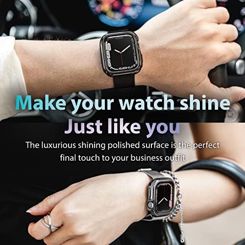 אודיסיאה מלוטש אלומיניום אלומיניום שעון תפוחים עם Mesh Premium Meash Apple Watch Watch Loop Milanese,