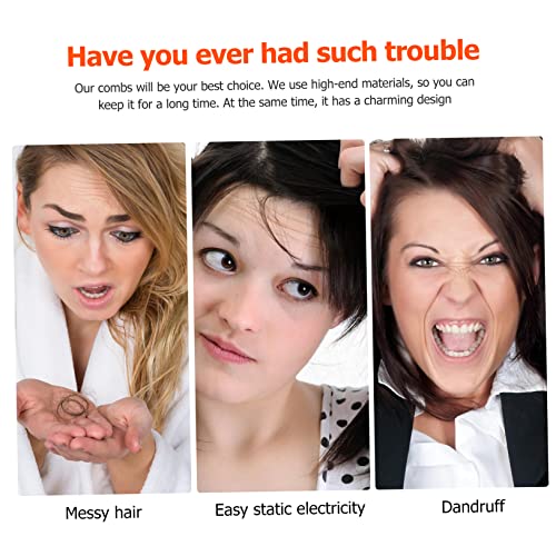 Hemoton 1pc מסרק מסרק מברשת שיער מחליק מברשת שיער לנשים לנשים עיסוי קרקפת כלים קשרים כלים ביתיים מתולתלים שיער