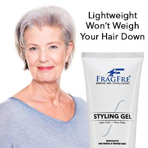 Fragfre Light Hold ג'ל שיער ניחוח ניחוח 8 גרם - ג'ל סטיילינג קל משקל לשערות שבריריות ומוחלשות משובחות