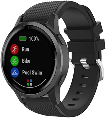 FNDWJ 22 ממ רצועת סיליקון עבור Garmin Venu 2/Vivoactive 4 צמידי ספורט חכמים להקת Smart Watch