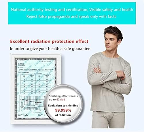 Aadecor EMF בגדים נגד קרינה אנטי 5G 5G קרינה אלקטרומגנטית חליפת בגדי מגן, מכנסיים קצרים-מדיום