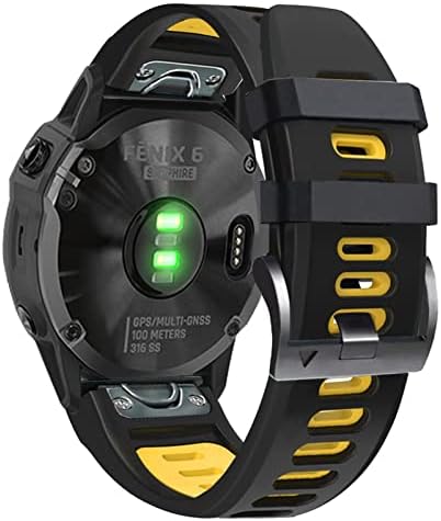 Czke for Garmin Quickfit 22 ממ Watch Band Sport Silicone Watchbands