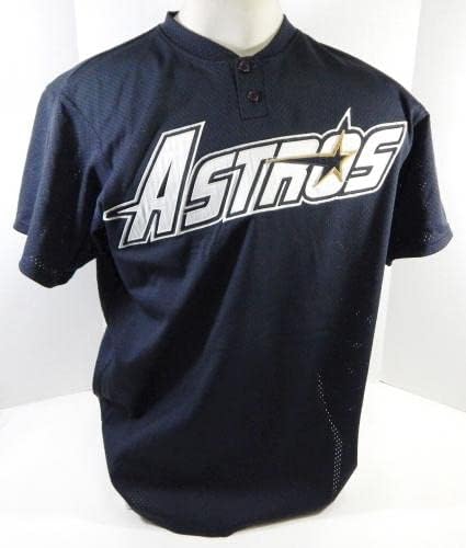1994-96 יוסטון אסטרוס 3 משחק נעשה שימוש בג'רזי שחור תרגול חבטות NP REM 48 698 - משחק משומש גופיות MLB