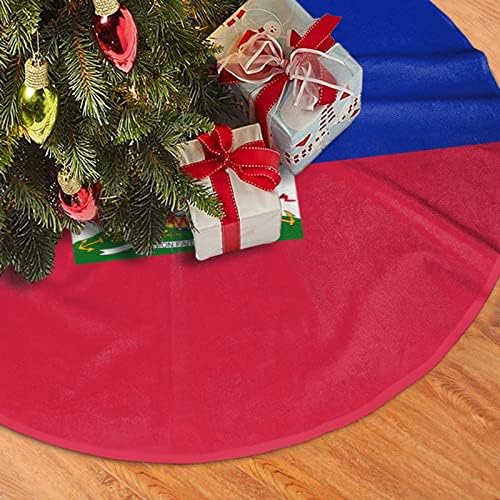 חצאית עץ חג המולד, מחצלת עץ דגל 30-48 אינץ 'לקישוטי חג המולד קישוטים למסיבות חג