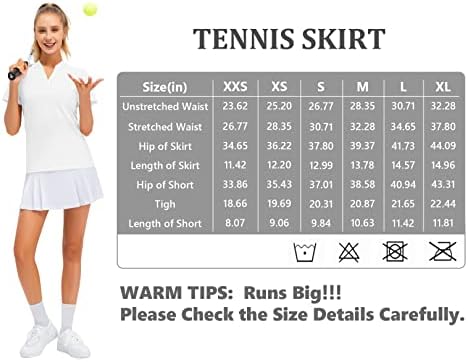 חצאית טניס נשים אתלטי סקורט קפלים חצאית אימון ריצה חצאית גולף חצאיות לנשים עם כיסים י2 חצאית מיני