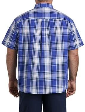 חולצת ספורט פופלין משובצת Poplin משובצת DXL גדולה וגבוהה