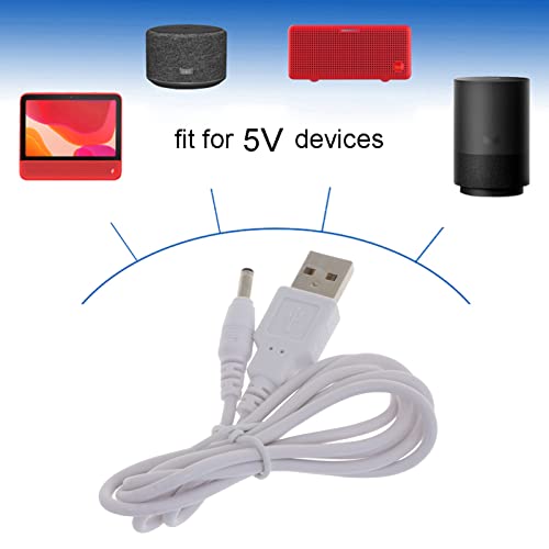 חזה מיומן 5V כבל חשמל USB עד 3.5 ממ x 1.35 ממ חבית ג'ק מתאם מחבר טעינה תקע טעינה, לא תומך ב 12 וולטגזים
