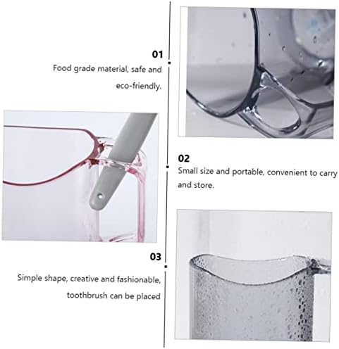 Zerodeko 2 pcs כוס שטיפה כוס שן כוס דרומה כוס צלול קפה ספל קפה כוס כוסות כביסה כוסות כוסות אמבט