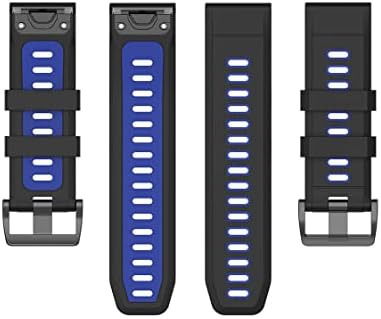 פס Weinisite עבור Garmin fenix 7x/6x/5x, נשים גברים צבעים שחרור מהיר רצועת סיליקון החלפת צמיד כף היד תואם