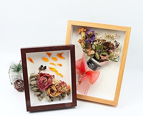 PartyKindom 1pc יצירות אמנות מסגרת מסגרת צילום מעץ מסגרת תצוגת פרחים לחוצה