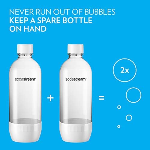 Sodastream מדיח כלים בטוח 1L בקבוק פחם קלאסי קלאסי לבן, לבן,