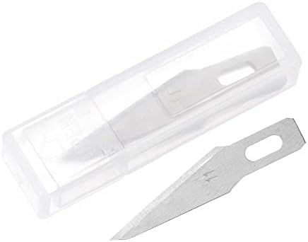 UXCell 50 pcs 38x24 ממ להבי סכין מלאכה, להבי תחביב מהירות גבוהה להביי להחלפת להבים להביי כלים