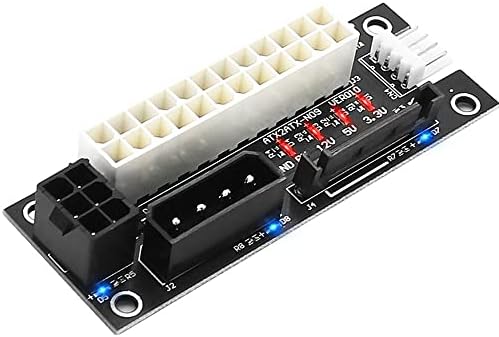 מחבר אספקת חשמל ADD2PSU 4 ב- 1 MOLEX 4PIN/SATA/ATX 6PIN/4Pin כפול PSU מתאם אספקת חשמל מרובה,