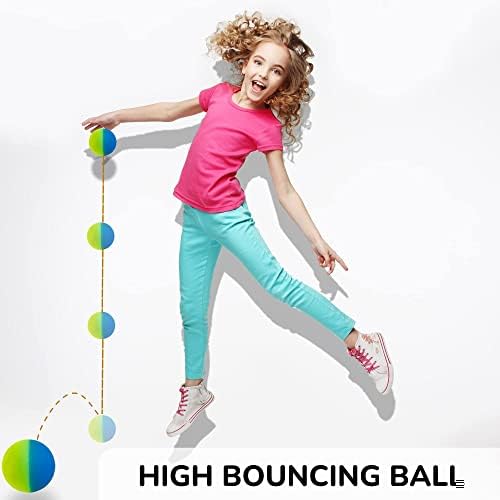 כדורים קופצניים מבחינים - כדורי גומי לילדים - כדורי קפיצה קפואים בצבע כפול - 25 יח '50 יח'