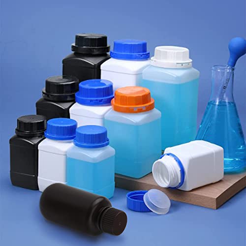5 יחידות 34 עוז מיכלי פלסטיק מעבדה מגיב כימי בקבוקים, 1000 מ ל רחב פה נוזלי מוצק אחסון בקבוקים