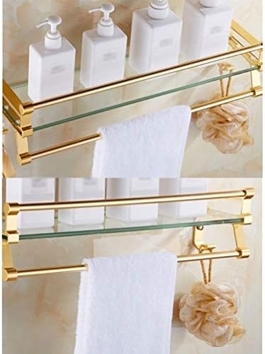 מדף אמבטיה של נשו זכוכית מלבן מלבן מקלחת קאדי