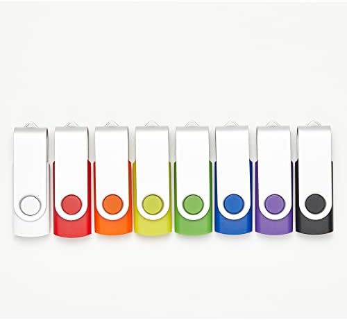 5 חבילות 64GB כונני פלאש USB בחמישה צבעים אקראיים USB 2.0 סיטונאות מקלות זיכרון בתפזורת