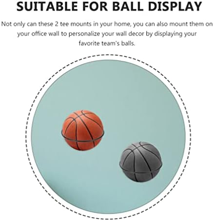 עיצוב חדר משחקים inoomp 2 יחידות אחסון קיר רכוב, אחסון מחזיק מתכת מתלה אוניברסלי לכדורסל כדורגל כדורעף כדורגל