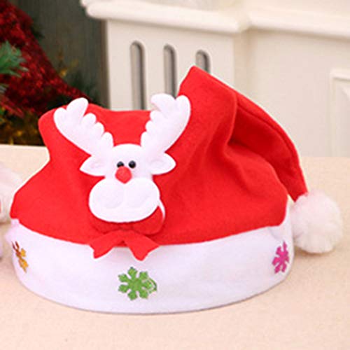 חג המולד חג המולד אדום סנטה כובע איל חג המולד כובע סנטה קלאוס כובע קישוטים לחג המולד