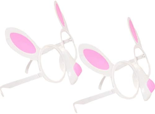 משקפי ארנב פסחא של AMOSFUN משקפי ראייה מצחיקים משקפי ראייה מצחיקים אבזרי מסיבות נגישים ציוד טובות