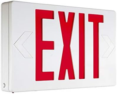 LuxGuild indoor תרמופלסטיקה LED סדרת שלטי יציאה: EETP עם צבע אות אדום וצבע דיור לבן