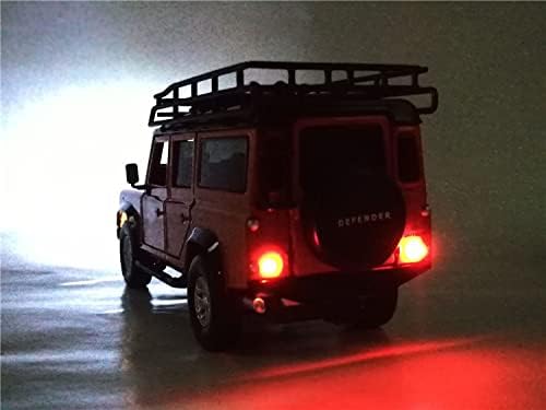 1/32 מכונית דגם דיאסט צעצוע רכב רכב קליל מושך אחורה מתנה צעצועים לקישוט בית ל Land Rover Defender