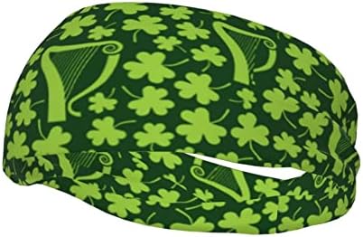 יוניסקס אימון צמידים ירוק אירי נבלים שמוקים רב תכליתי ספורט סרטי זיעת גברים של ביצועים סרט