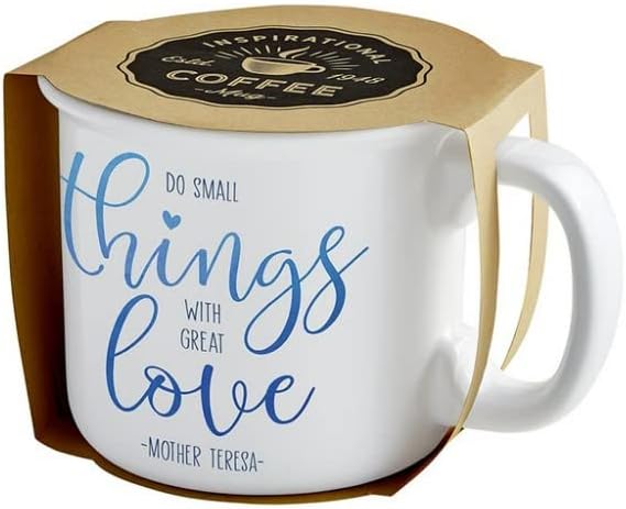 לעשות דברים קטנים עם אהבה גדולה אמא תרזה קפה ספל עם מתנה להקת 13 אונקיה השראה חרס קפה ספל…