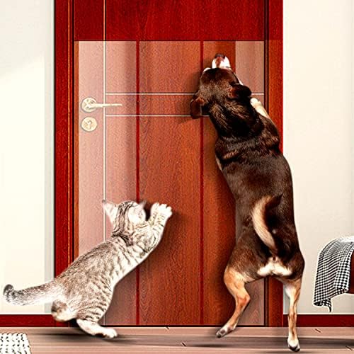 קלטת הרתעה ברורה של שריטות חתולים, מגיני רהיטים מחתולים-מגן מסגרת דלת שריטות חתול נגד שריטות כלבים, 4