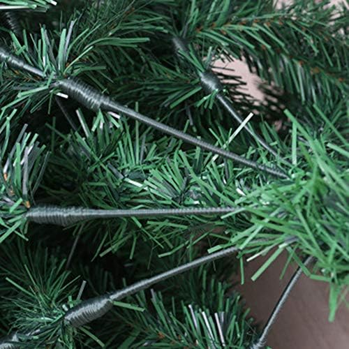ZPEE מחטי האורן PVC עץ חג המולד, קישוט חג המולד מלא מלאכותי, עץ חשוף עם עץ מתכת עץ אורן לא קל להרכבה