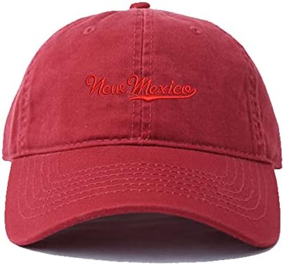 סיג 'יה-סיג' יה גברים של בייסבול כובעי ניו מקסיקו-ננומטר רקום אבא כובע שטף כותנה כובע