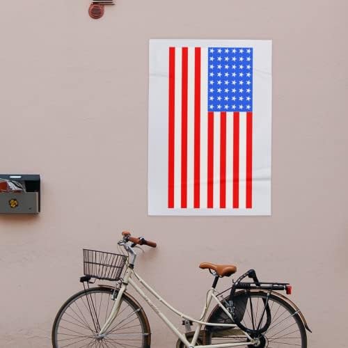 סטנסיל - אמריקאי דגל כוכבים מיושר בטור עם פסים הטוב ביותר ויניל גדול שבלונות לציור על עץ, בד,