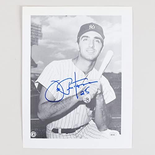 ג'ו פפיטון חתום תמונה 8 × 10 ינקי - COA JSA - תמונות MLB עם חתימה