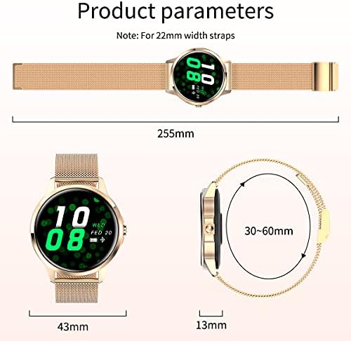 שעון חכם לגברים נשים, שעון חכם אטום למים עם קריאת Bluetooth לטלפונים של אנדרואיד ו- iOS, Tracker פעילות