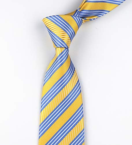 גברים של קלאסי פס אקארד ארוג קשרים דקים עסקי צד פורמלי חליפת עניבה