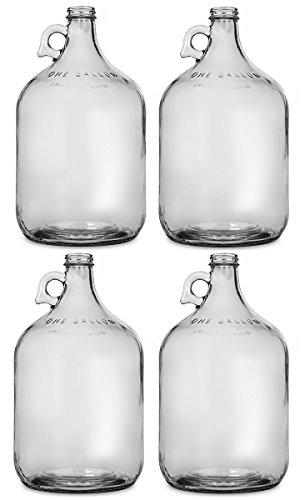 בקבוק מים זכוכית פסטראק, כולל 38 מ מ מתכת בורג כובע, 1 גל קיבולת & מגבר; 64 עוז רוטן, 1/2 גלון זכוכית בירה רוטן,