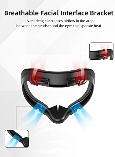 חמש מערכות חתיכות ממשק פנים VR ואביזרי רצועת ראש M5 תואמים ל- Quest 2