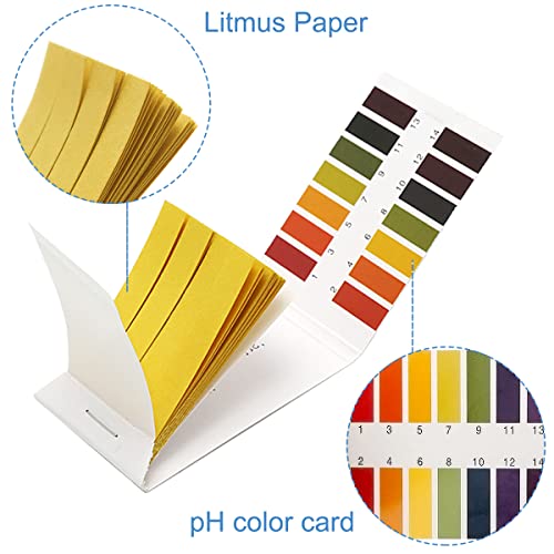 דקרדו 800 רצועות רמת חומציות 1-14 מבחן נייר לקמוס נייר נרחב מבחן נייר מבחן מחוון עבור בדיקות סמים קרקע