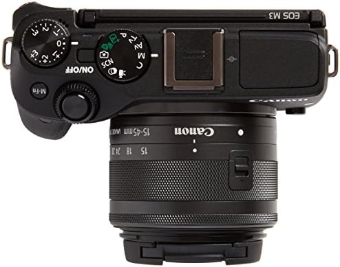 קנון אוס מ3 24.2 מגה פיקסל 1080 וויי-פיי מצלמה עם 15-45 מ מ הוא גזע עדשה גרסה בינלאומית