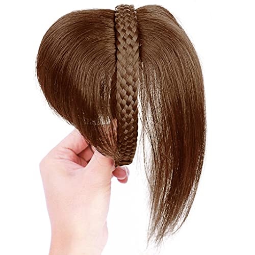 איקראב 10 נשים שיער טבעי קלוע בגימור פאה טבעי מחפש גומייה לשיער צמות שיער טבעי טופר עם פוני טוויסט צמת